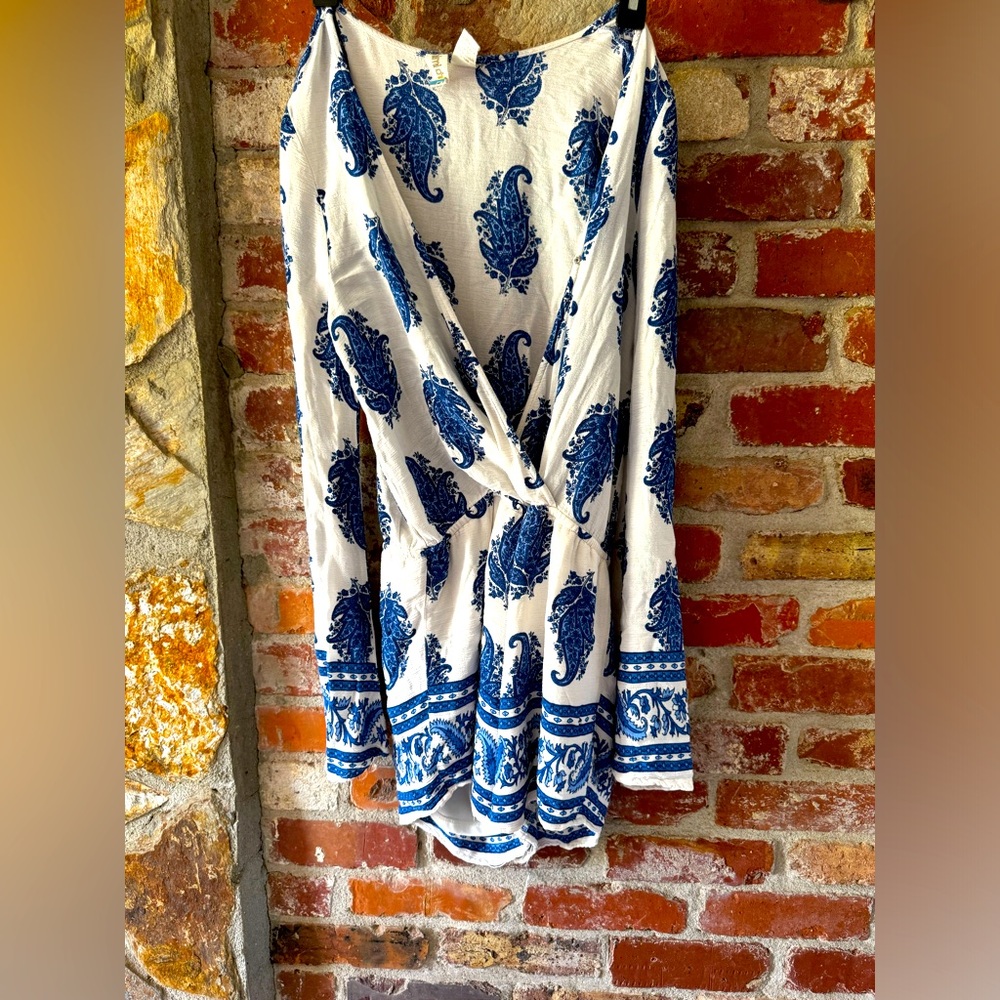 Mimi Chica, romper, Large, Blue and white, Womans, Excellent condition